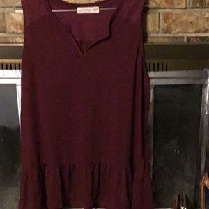 Faded Glory burgundy.color size 2X(18W-20)shirt